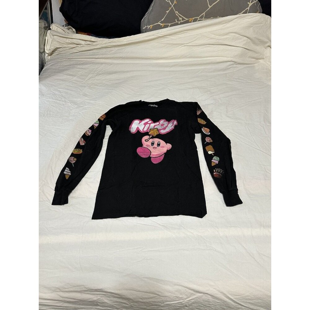 Kirby Long Sleeve SHIRT Women's Size small SM Black